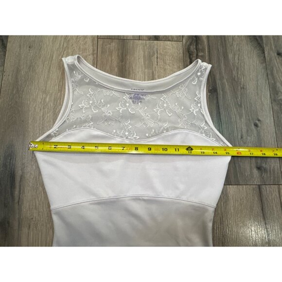 Spanx By Sara Blakely Light Lilac Purple Lace-Trimmed Shaping Tank Top M - Picture 4 of 6